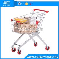 European-style supermarket shopping cart