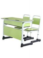 Double school desk / training desk and chair with multiply laminate top