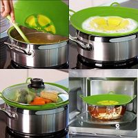 Cookware Lids 13 Inch Useful Multi-function Silicone Spill Stopper Lid Kitchen Utensils Pan Cooking Tools