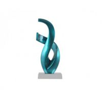 "Aqua'' Flame Sculpture