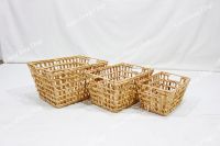 New Design Water Hyacinth Storage Basket - Sd10552a-3na