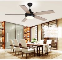 52 inch wood blade ceiling fan with light remote control