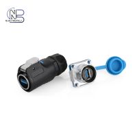 RoHS UL fireproof and IP67 Waterproof Data USB 2.0 3.0 Connector for data transmission equipment