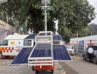 3.5 Kw Telescopic Mobile Solar Tower Light with 9 Mtr. Mast