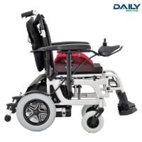 Al Frame Folding Comfortable Power Wheelchair With Different Seat Size