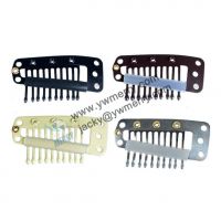 Clips for Human Hair Extensions Toupee Snap Clips with Silicone Hair Clips Clips for Making Wig