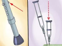 Adjustable Aluminum Crutch For Elderly / Patient