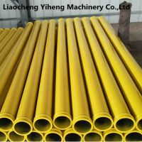DN125 3meter Seamless Concrete Pump Delivery Pipe, single wall hardened pipe