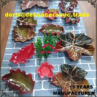 DB3084 porcelain ceramic dish leaf by decor Lee factory