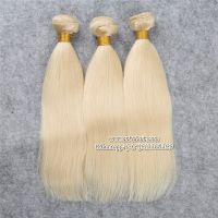 Tangle free! Hot selling and cheap 100% human blonde brazilian hair weft weaving