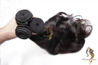 100% Natural Human Hair Extension Machine Weft, Wavy Hair