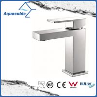Square base solid brass body single handle basin tap