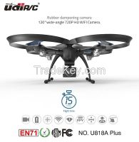New products 2017 UDIRC RC drone with hd camera U818A PLUS