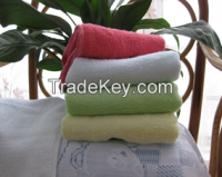 The baby wash face bath pure bamboo fiber small square towel