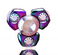  Fidgets Spinner, Metal Fidget Spinner Rainbow Figit Hand Toy - Ultra Fast Stainless Steel Hybrid Ceramic Bearing for 5+ Min Spins - Stress Reducer Relieve Anxiety and Boredom - Colorful 