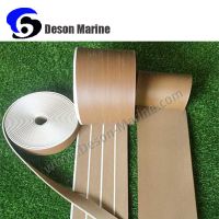 Synthetic fireproof decking for boat