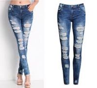 Women ripped jeans best denim blue jeans