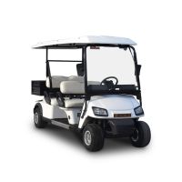 Electric vehicle 4 seater golf carts with cargo box