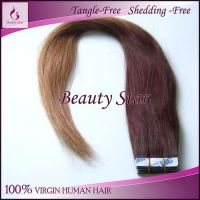Tape Hair Extension, T4/27#, 100% Natural Human Hair