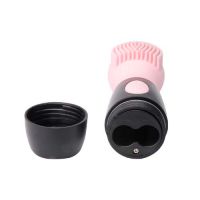 Pink Cnv Electric Ultrasonic Face Cleansing Facial Brush Silicone Facial Brush, Cleanser And Massager - Waterproof, Vibrating Sonic Facial Cleansing System, 8000rpm