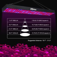 JCBritw LED Grow Light Panel 60W Growing Lamps Red Blue Spectrum Long Bar
