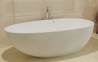 Solid surface Tub Freestanding floor mount Bathtub