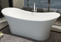 Artificial stone bathtub Freestanding Resin solid surface Tub