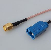 Fakra female &quot;C&quot; to SMA male plug adapter RF pigtail Cable RG316 6&quot; for Wireless