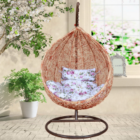 Home Use Garden Outdoor Wicker Relaxed Swing Nest Hanging Pod Rattan Egg Chair