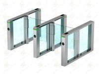 security glass turnstile gate system