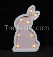 Wooden Kids Gift Easter Ornament Table Lamp Night Light