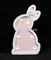 Customized Battery Rabbit Lamp Kids Baby Light Holiday Decorative Gift