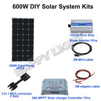 600W DIY SOLAR ENERGY SYSTEM/ SOLAR POWER SYSTEM /PV SYSTEM  FOR HOME USE ,