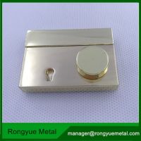 metal turn lock for leather bags