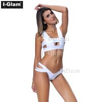 I-Glam White Sexy Two Piece Women Brazilian Bikini Swimwear