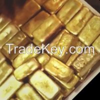 Net Weight 1000g Gold Bar, With 9999 Pure Raw Gold