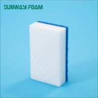 Sunway Wholesale high density  complex Sponge with scouring pad