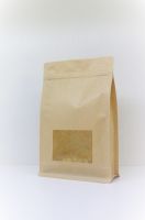 Tea, herbs, coffee, resin retail common packaging paper laminated stand up zipper pouch with clear window