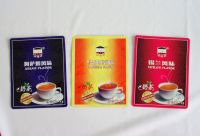 Coffee, milk tea instant drink outer packaging 3-sides-seal pouch
