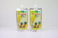 Fruit juice, jam, jelly high-barrier packaging stand up pouch with long spout