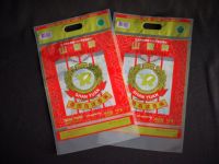Raw rice vacuum packaging heavy-duty 3-sides-seal handle bag