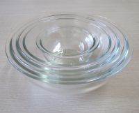 High Borosilicate Glass Mixing Bowl with simple lid