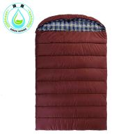 RUNSEN 2-3 Person Sleeping Bag Outdoor Cotton Sleeping Bag Family Camping Sleeping Bag