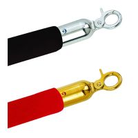 Velour Rope with Metal Hooks for Rope Crowd Control Stanchion