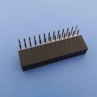 Female header pin connector with 1mm 1.27mm 2mm 2.54mm pitch single double row straight right angle smt 2-80 pins