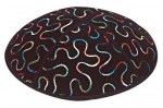 multicolor foil puzzle embossed kippahs