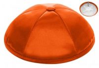 Orange Deluxe Satin kippahs