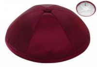 Burgundy Deluxe Satin kippahs