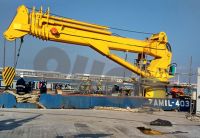 Long Range Telescopic Boom Marine Crane Pedestal Crane