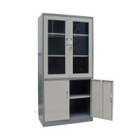 Glass door office cabinet